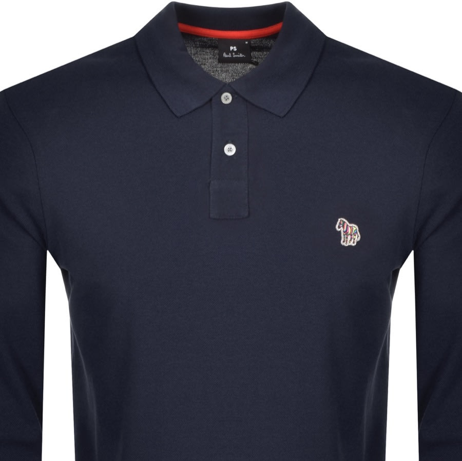 Alternative Image for ProductPS By Paul Smith Long Sleeved Polo T Shirt Navy2